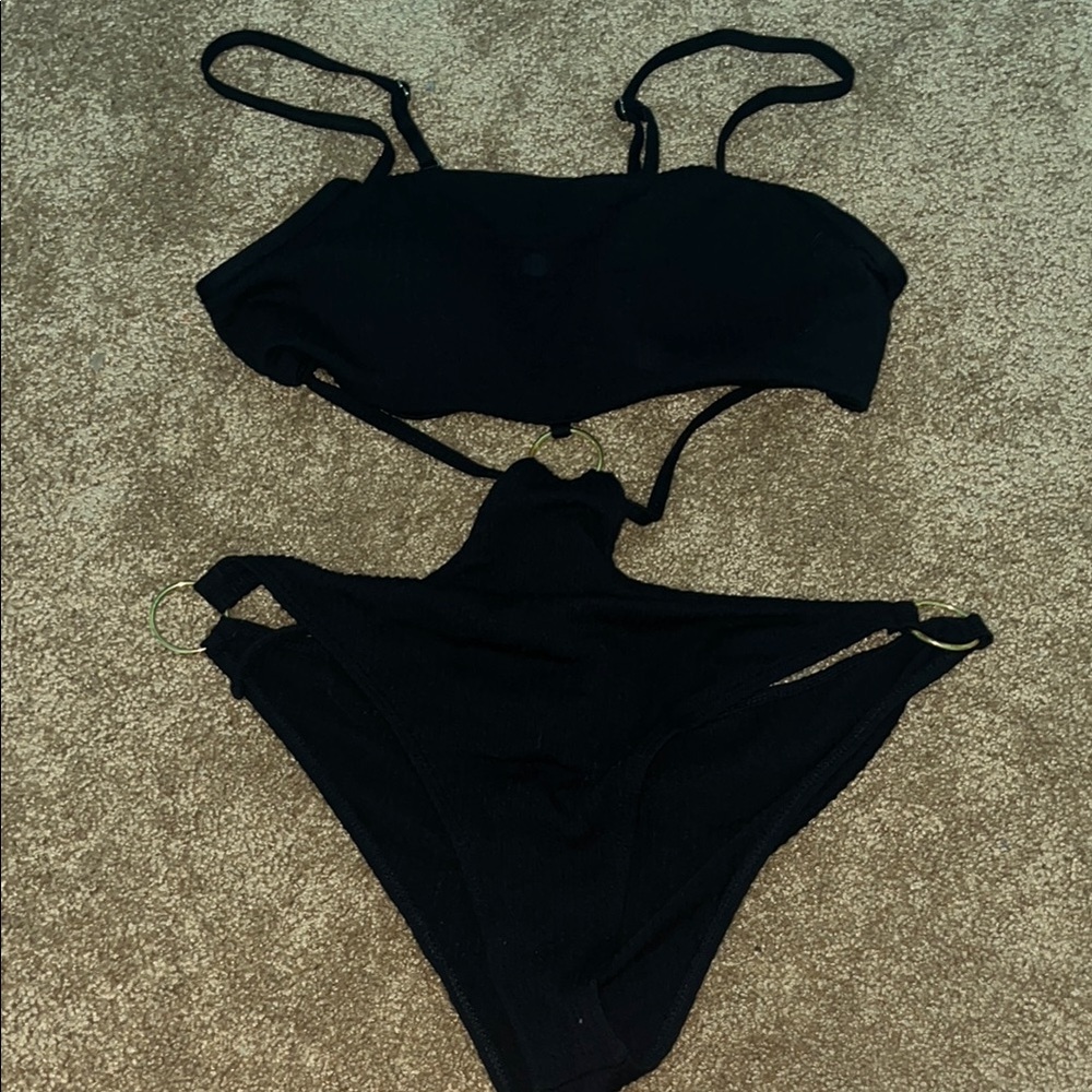 SHEIN Black One Piece Swimsuit